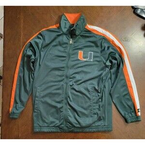 Miami Hurricanes Starter Throwback U/M Football Jacket NCAA - Size Large